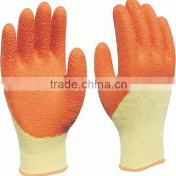 latex coated cotton glove/nylon latex glove