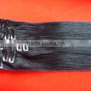 2013 new arrival clip in hair extensions 20" Grade AAAA clip in hair extension