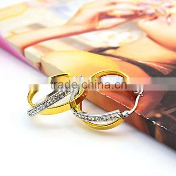 Mix Color Earrings Vintage Rhinestone Simple Design Earrings photo-6