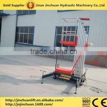 single column aluminum alloy elevator/single mast aluminum alloy lift platform QYLH10-100-1