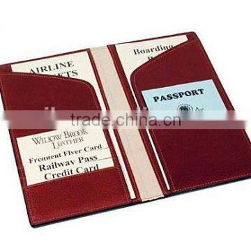 High quality full grain cowhide travel wallet