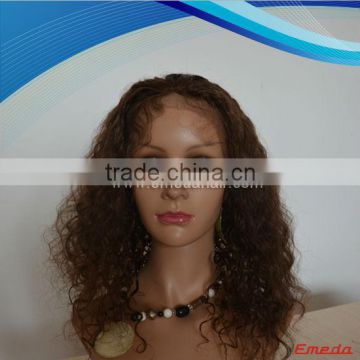 unprocessed brazilian virgin human hair kinky curly natural hairline full lace wigs for black women