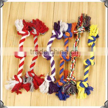 Colorful dog rope toy ball with teeth dog toy