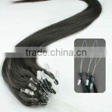 Black Remy Pre-bonded Hair Extension Micro Ring Loop Hair Extension