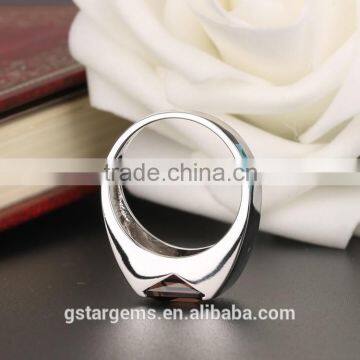 1.5CT Genuine Smoky Quartz Ring Cheap Gemstone 925 Sukver Jewelry Men's Ring photo-5