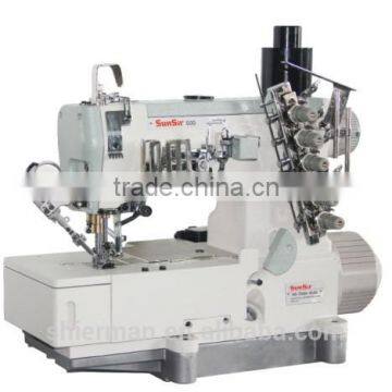 SS-C600D-01CBXUT SunSir High-speed cylinder-bed interlock industrial sewing machine with auto-trimmer