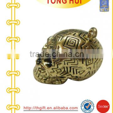 Free mould charge for Antique gold Skull pendant necklace jewelry