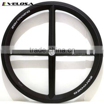 Toray 700c carbon four spoke wheels carbon fiber wheelset 70mm clincher 4