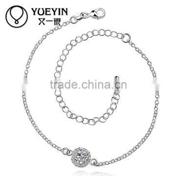 Trendy SGS Verified Sample Available Silver Plated Women Chain Anklet