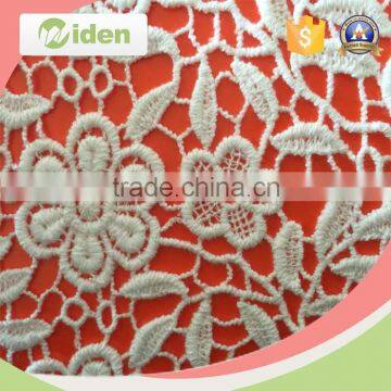 Fashion grid pattern chemical lace fabric cotton guipure lace fabric                        
                                                                                Supplier's Choice