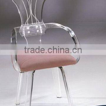 Best-selling acrylic wedding chair with spongy cushion