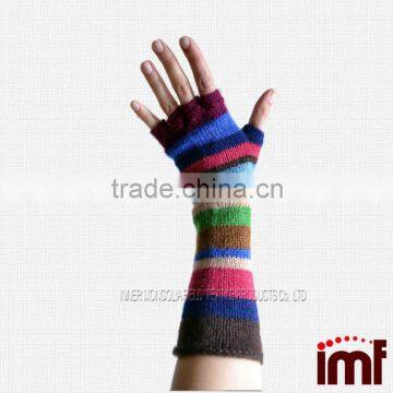 colorful long sleeve half finger Gloves