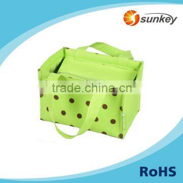 Polyester collapsible insulated cooler bag