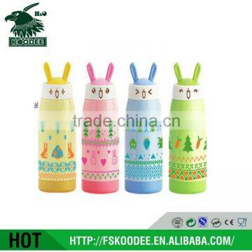 Cartoon animal designed stainless steel thermos vacuum