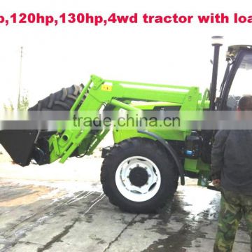 110hp farm tractor,12+4R shift at the right,hydraulic steering,double disc clutch,540/1000 PTO,YTO diesel engine,cabin with A/C