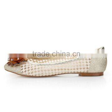 2015 New Custom Made High Quality Real Leather Women Casual Flat Shoe Factory photo-2