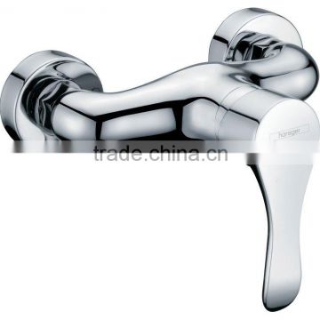 Artistic Brass In Wall Single Handle Bathroom shower faucet