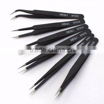 6 PCS HIGH QUALITY MICRO ULTRA FINE POINT MULTI PURPOSE TWEEZERS SET/ Beauty instruments manicure and pedicure