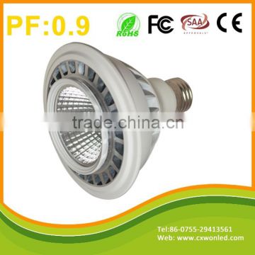 China online shopping led spotlight par30 led lamp 12w white color e27 e26 b22 cob led par light for sale