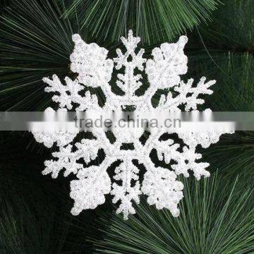 Xmas plastic snowflake for Christmas ornament