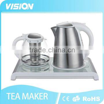 New Digital glass panel Tea Tray Tea maker