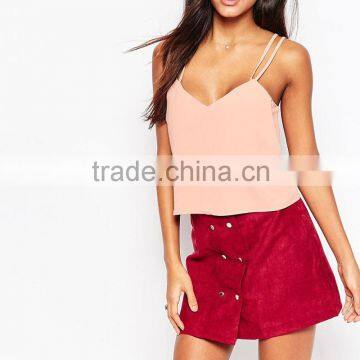 Short lady strap sun-tops designs dress summer apparel suppliers