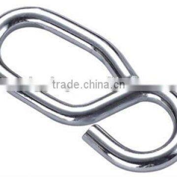 Stainless Steel AISI 304 316 Wire Rope 8 Shaped Hook Snap Hook ,Spring Hook in Carabiner Rigging