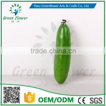 Greenflower 2016 Wholesale artificial fruit cucumber China handmake forma fruit for school resturant decoration