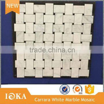 Bianco Carrara White Marble,Cube 3D Mosaic Tiles