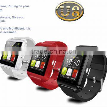 Touch screen smart bluetooth watch with altitude meter and passometer