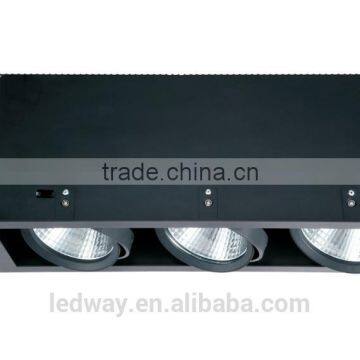 3*25W LEDWAY LED Indoor Three-head Wide Trim Grille Spot Lamp Without Decoration Plat IP20