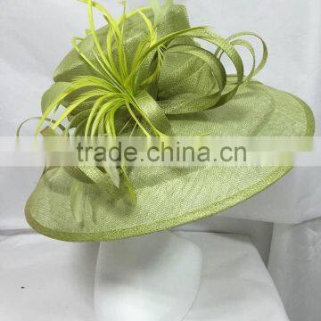 Church hat/party hat/sinamay hat/Kentucky hat/Wedding hat/wide brim hat in lime