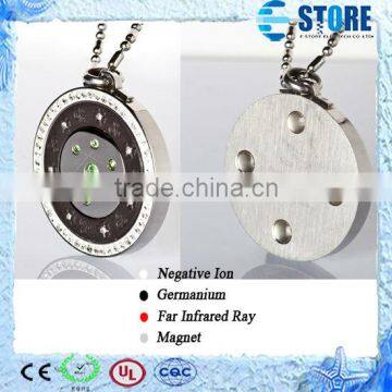 Fashion Seven Star Style Scalar Energy Pendant/Stainless Steel Pendant with Shinning Green Diamond                        
                                                Quality Choice