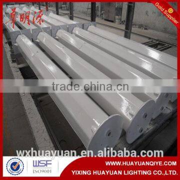 Powder coating octagonal steel car parking pole for sale