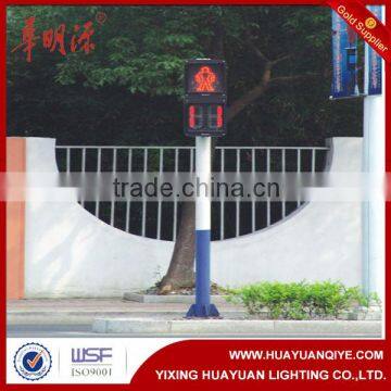 Q235 steel light pole hot dip galvanized steel pole for traffic light pole