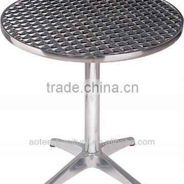 Garden aluminum and stainless steel dining folding coffee tables