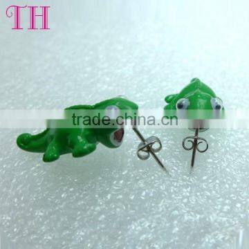 Factory Wholesale Low Price Fish and Turtle Shape Resin Drop Earring Trendy Tribal Old Model Earrings for Child photo-3