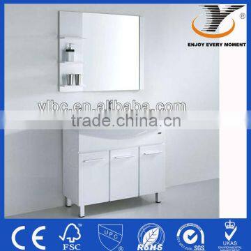 white with big mirror european style bathroom vanity