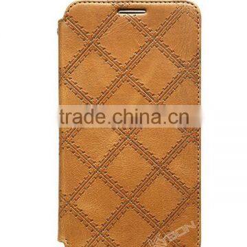 Customized mobile folio handy phone cover leather case