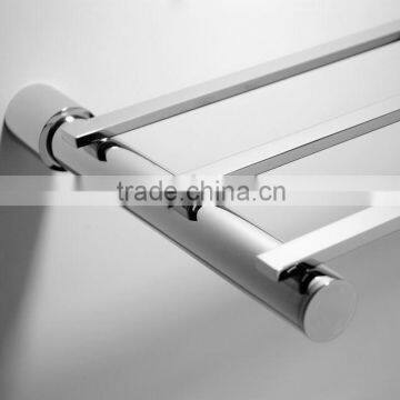 single chrome plated bath towel rack