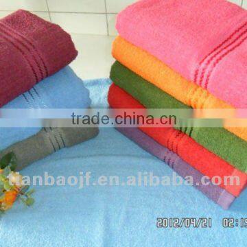 Stock terry cotton bath towel