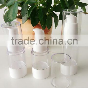 15ML/30ML/50ML Airless Plastic Lotion Bottles with Pumps