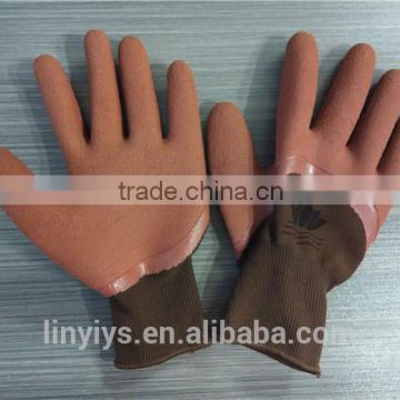 13 gauge anti slip foam latex coated work glove