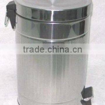 hot sale concave stainless steel dustbin waste bin