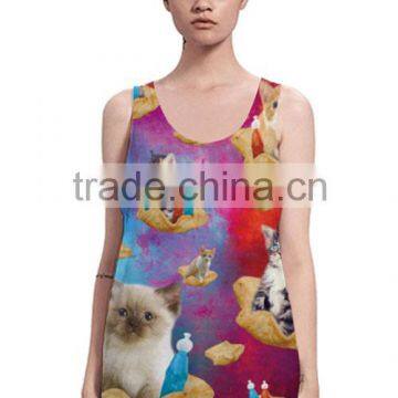 Drop Shipping Korean Ladies Custom Tank Short Tops For Jeans