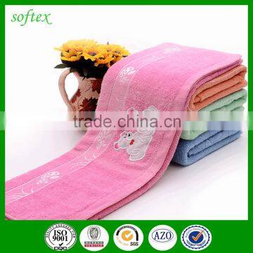 14s Weak Twist Solid Color Embroidery Bath Towel Stocks photo-6