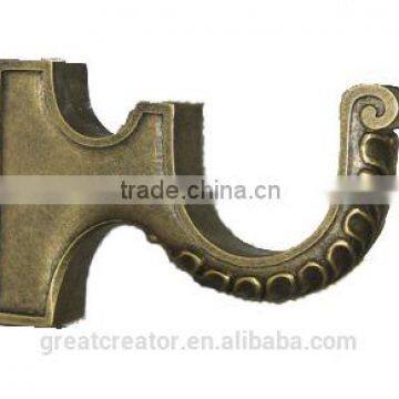 Decorative Hanging U Bracket For 2.5" Wooden Curtain Rod