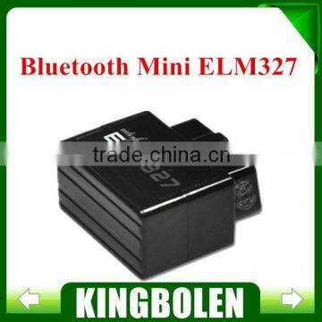 2015 free obd software super support all obdii protocols mini elm327 V2.1 black Bluetooth