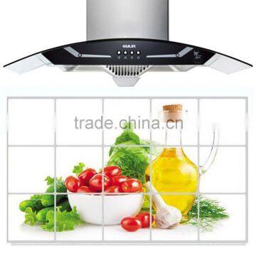 Free Shipping 75cm*45cm Various Korea High-grade Aluminum Copper Waterproof and Oil Sticker Kitchen Wall Stickers For Home Decor