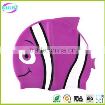 Children Custom Printing Silicone Swim Cap photo-6